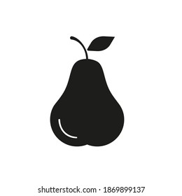 pear icon element of fruit icon for mobile concept and web apps. Thin line pear icon can be used for web and mobile. Premium icon on white background