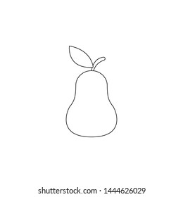 Pear Outline Images Stock Photos Vectors Shutterstock