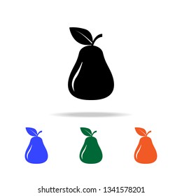 pear icon. Elements of simple web icon in multi color. Premium quality graphic design icon. Simple icon for websites, web design, mobile app, info graphics