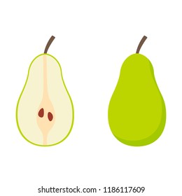 Pear icon. eps10