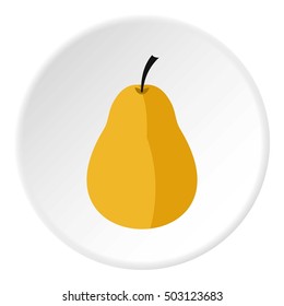 Pear icon. Flat illustration of pear vector icon for web