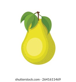 Pear icon in flat style. Fresh fruit vector illustration on isolated background. Fresh pear sign business concept.