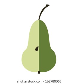 pear icon fruit. vector illustration