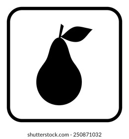 Pear icon. Illustration for design