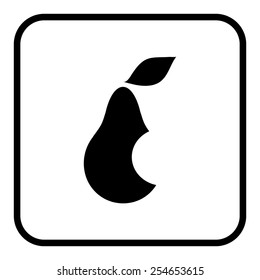 Pear icon. Illustration for design