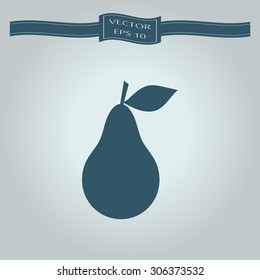 Pear icon. Illustration for design