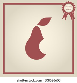 Pear icon. Illustration for design