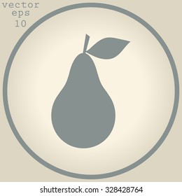 Pear icon. Illustration for design