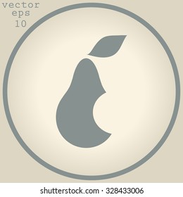 Pear icon. Illustration for design