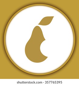 Pear icon. Illustration for design
