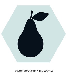 Pear icon. Illustration for design