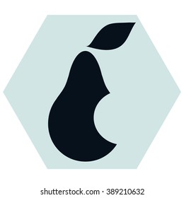 Pear icon. Illustration for design
