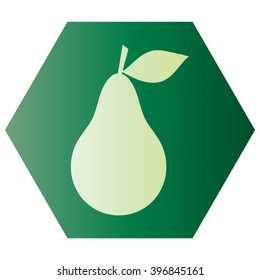 Pear icon. Illustration for design