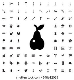 pear icon illustration isolated vector sign symbol