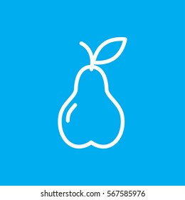 pear icon illustration isolated vector sign symbol