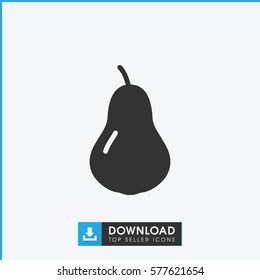 pear icon illustration isolated vector sign symbol