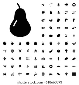 Pear icon illustration isolated vector sign symbol. agriculture icons vector set on white background.