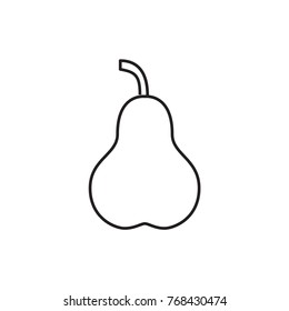 pear icon illustration isolated vector sign symbol