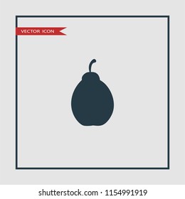 pear icon illustration vector 