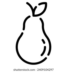 Pear icon illustration for web, app, infographic, etc