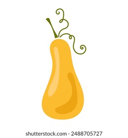 Pera, icono de pera aislado sobre fondo gris con sombra. Vector, ilustración de dibujos animados. Vector.
