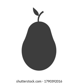 Pear icon isolated on white background. Vector illustration. Eps 10