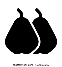 pear icon isolated sign symbol vector illustration - high quality black style vector icons

