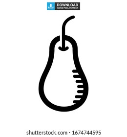 pear icon or logo isolated sign symbol vector illustration - high quality black style vector icons
