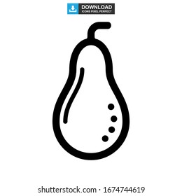 pear icon or logo isolated sign symbol vector illustration - high quality black style vector icons
