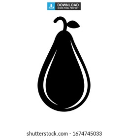 pear icon or logo isolated sign symbol vector illustration - high quality black style vector icons

