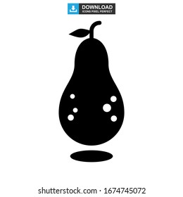 pear icon or logo isolated sign symbol vector illustration - high quality black style vector icons
