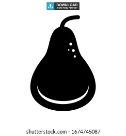 pear icon or logo isolated sign symbol vector illustration - high quality black style vector icons
