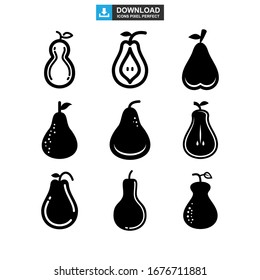 pear icon or logo isolated sign symbol vector illustration - Collection of high quality black style vector icons
