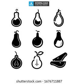 pear icon or logo isolated sign symbol vector illustration - Collection of high quality black style vector icons
