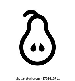 pear icon or logo isolated sign symbol vector illustration - high quality black style vector icons
