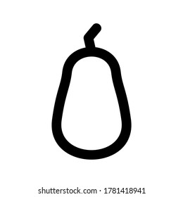 pear icon or logo isolated sign symbol vector illustration - high quality black style vector icons
