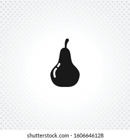pear icon on white background