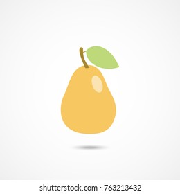 Pear icon on white background