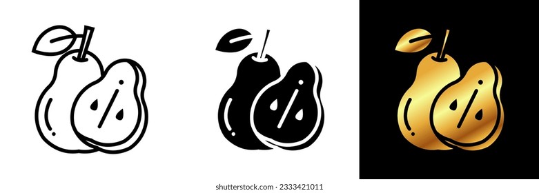 The Pear icon represents the juicy and aromatic fruit known for its distinctive shape and sweet, smooth flesh.