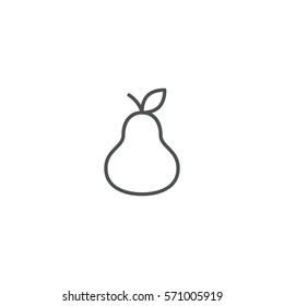 pear icon. sign design