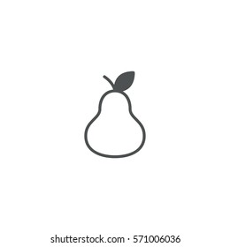 pear icon. sign design