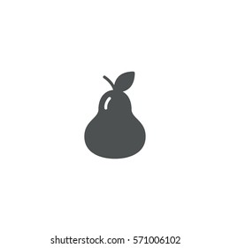 pear icon. sign design