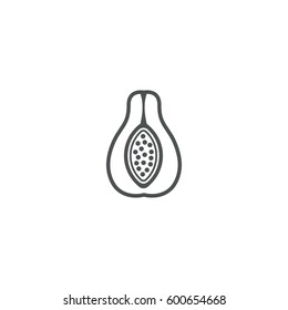 pear icon. sign design