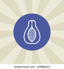 pear icon. sign design. background