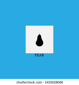 pear icon sign signifier vector