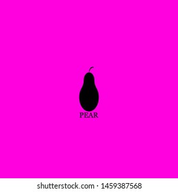 pear icon sign signifier vector