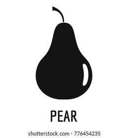 Pear icon. Simple illustration of pear vector icon for web