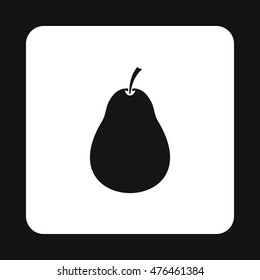 Pear icon in simple style isolated on white background. Fruit symbol