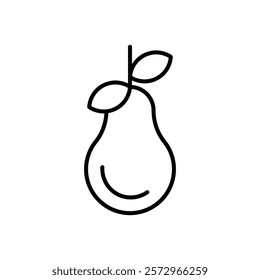 Pear icon simple vector symbol