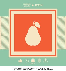 Pear icon symbol